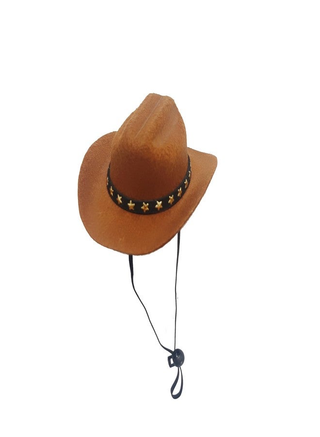 Ankelesz Halloween Adjustable Dog Cowboy Hat Funny Western Photo Prop for Small Pets - Image 5